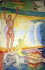 Edvard Munch Awakening Men painting